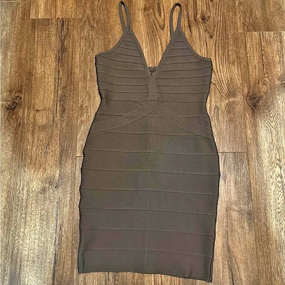 Brown Bandage Dress